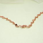 Load image into Gallery viewer, 9K Rose Gold Bracelet with CZ Stones Caia