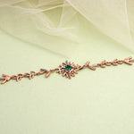 Load image into Gallery viewer, 9K Rose Gold Bracelet with Multicolour Stones