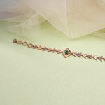 Load image into Gallery viewer, 9K Rose Gold Bracelet with Multicolour Stones Caia