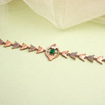 Load image into Gallery viewer, 9K Rose Gold Bracelet with Multicolour Stones