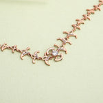 Load image into Gallery viewer, 9K Rose Gold Bracelet with CZ Stones