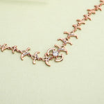Load image into Gallery viewer, 9K Rose Gold Bracelet with CZ Stones Caia