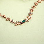 Load image into Gallery viewer, 9K Rose Gold Bracelet with Multicolour Stones