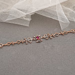 Load image into Gallery viewer, 9K Rose Gold Bracelet with Multicolour Stones Caia