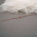 Load image into Gallery viewer, 9K Rose Gold Bracelet with Multicolour Stones Caia