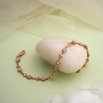 Load image into Gallery viewer, 9K Rose Gold Bracelet with CZ Stones