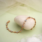 Load image into Gallery viewer, 9K Rose Gold Bracelet with CZ Stones Caia