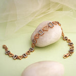 Load image into Gallery viewer, 9K Rose Gold Bracelet with CZ Stones Caia