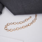 Load image into Gallery viewer, 9K Rose Gold Bracelet with CZ Stones Caia