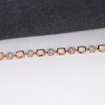 Load image into Gallery viewer, 9K Rose Gold Bracelet with CZ Stones