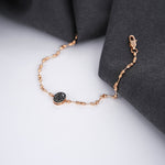 Load image into Gallery viewer, 9K Rose Gold Bracelet with Colour Stone Caia
