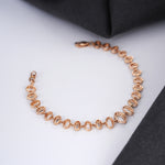Load image into Gallery viewer, 9K Rose Gold Bracelet with CZ Stones
