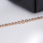 Load image into Gallery viewer, 9K Rose Gold Bracelet with CZ Stones