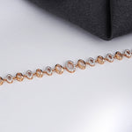 Load image into Gallery viewer, 9K Rose Gold Bracelet with CZ Stones Caia