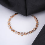 Load image into Gallery viewer, 9K Rose Gold Bracelet with CZ Stones