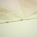 Load image into Gallery viewer, 9K Rose Gold Bracelet with CZ Stones