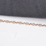 Load image into Gallery viewer, 9K Rose Gold Bracelet with CZ Stones Caia