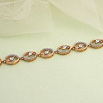 Load image into Gallery viewer, 9K Rose Gold Bracelet with CZ Stones