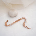 Load image into Gallery viewer, 9K Rose Gold Bracelet with CZ Stones