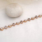 Load image into Gallery viewer, 9K Rose Gold Bracelet with CZ Stones Caia