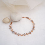 Load image into Gallery viewer, 9K Rose Gold Bracelet with CZ Stones Caia
