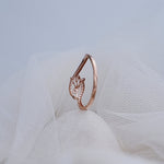 Load image into Gallery viewer, 14K Rose Gold Ring with CZ Stones Caia