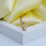 Load image into Gallery viewer, 14K Rose Gold Ring with CZ Stones