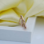 Load image into Gallery viewer, 14K Rose Gold Ring with CZ Stones Caia