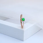 Load image into Gallery viewer, 14K Rose Gold Ring with Multicolour Stones Caia