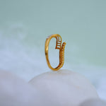 Load image into Gallery viewer, 9K Gold Ring with CZ Stones Caia