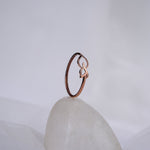 Load image into Gallery viewer, 9K Rose Gold Leaf Ring Caia