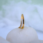 Load image into Gallery viewer, 9K Gold Ring with CZ Stones