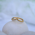 Load image into Gallery viewer, 9K Gold Ring with CZ Stones Caia