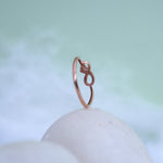 Load image into Gallery viewer, 9K Rose Gold Infinity Ring Caia