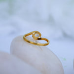 Load image into Gallery viewer, 9K Gold Ring with CZ Stones Caia