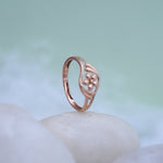 Load image into Gallery viewer, 9K Rose Gold Floral Ring