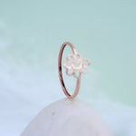 Load image into Gallery viewer, 9K Rose Gold Floral Ring Caia