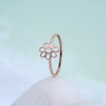 Load image into Gallery viewer, 9K Rose Gold Floral Ring Caia