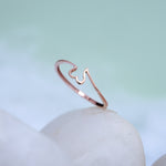 Load image into Gallery viewer, 9K Rose Gold Heart Ring