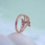 Load image into Gallery viewer, 9K Rose Gold Floral Ring Caia