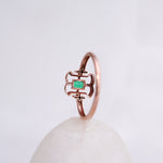 Load image into Gallery viewer, 9K Rose Gold Ring with Colour Stone