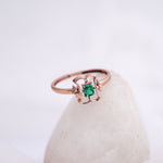Load image into Gallery viewer, 9K Rose Gold Ring with Colour Stone