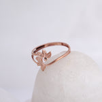 Load image into Gallery viewer, 9K Rose Gold Floral Ring