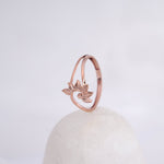 Load image into Gallery viewer, 9K Rose Gold Floral Ring Caia