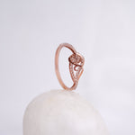 Load image into Gallery viewer, 9K Rose Gold Ring with CZ Stones Caia