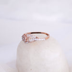 Load image into Gallery viewer, 9K Rose Gold Ring with CZ Stones Caia