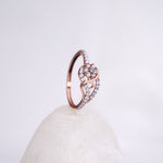 Load image into Gallery viewer, 9K Rose Gold Ring with CZ Stones