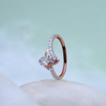 Load image into Gallery viewer, 9K Rose Gold Ring with CZ Stones Caia