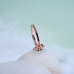 Load image into Gallery viewer, 9K Rose Gold Floral Ring with Colour Stone Caia