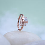 Load image into Gallery viewer, 9K Rose Gold Ring with CZ Stones Caia